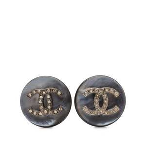 Chanel Cc Logo Round Clip-On Earrings #256666C65B